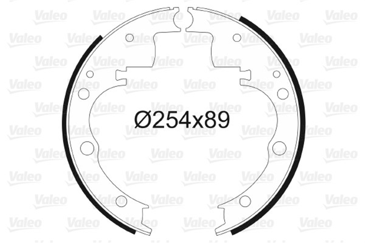 DAILYPABUÇLU FREN BALATASI IVECO DAILY 89-96 2.5 D. 2.5 TD ; DAILY 78-89 2.4 D. 2.4 TD VALEO 562594VALEOVALEO 562594