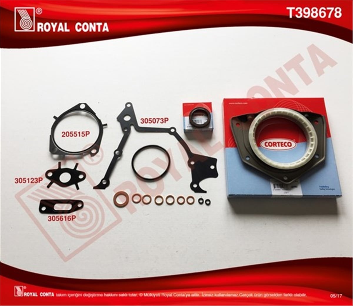 DOBLOALT TAKIM CONTA DOBLO-PUNTO 1.9 JTD ORJ.KRANK KEÇE YATAKLI 182.B9.00-188.A2.00 4081111 MOT.İT ROYAL T398678ROYALROYAL T398678