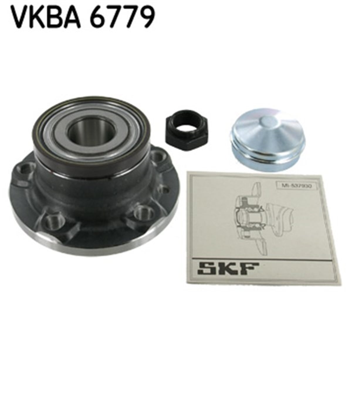 DOBLOARKA TEKER RULMANI KİTİ FAZLA YÜK DOBLO 09 ABS Lİ SKF VKBA6779SKFSKF VKBA6779