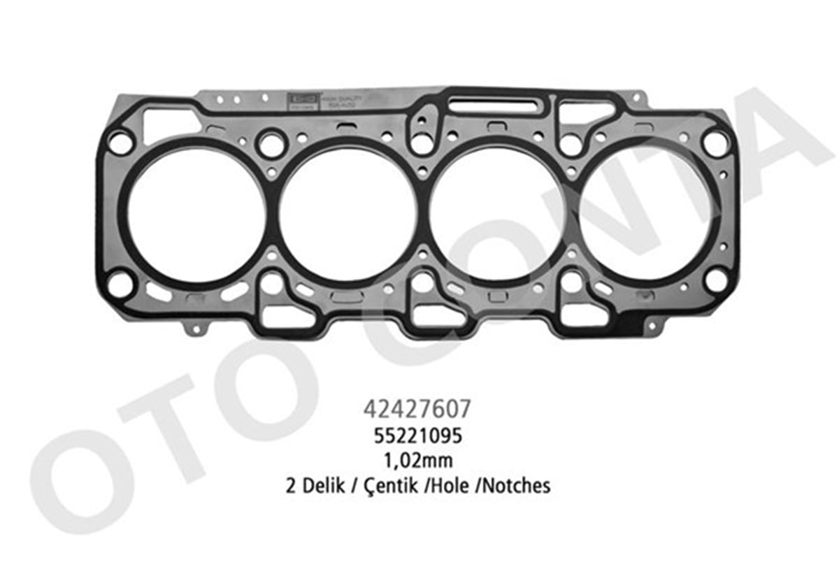 DOBLOSİLİNDİR KAPAK CONTASI MLS 2 DELİK 1.02MM DOBLO-LINEA-BRAVO II 1.6 DMTJ 16V 198 A2.000-263 A3.000 OTOCONTA 42427607OTOCONTAOTOCONTA 42427607