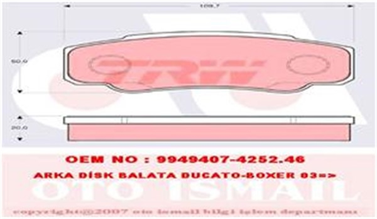 DUCATOARKA BALATA BOXER 94-4.06 DUCATO 94-.06 JUMPER 94 4.06 TRW GDB1521TRWTRW GDB1521