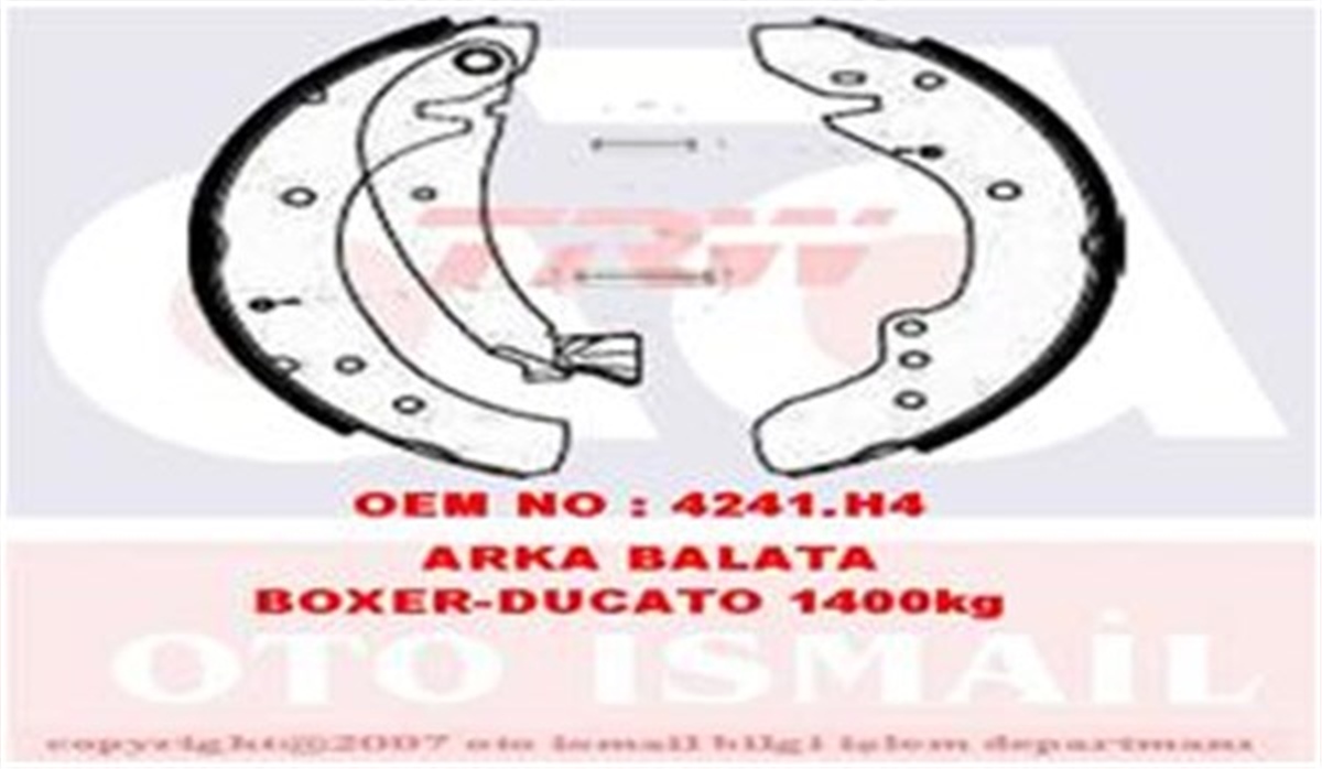 DUCATOARKA PABUÇ BALATA BOXER 94-4.02 DUCATO 94-2.02 JUMPER 94-2.02 1400KG 254X57 TRW GS8545TRWTRW GS8545