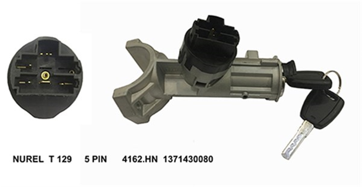 DUCATOKİLİTLİ KONTAK GÖVDESİ KOMPLE ANAHTARLI DUCATO III-BOXER III 07 5 FİŞLİ NUREL T129NURELNUREL T129