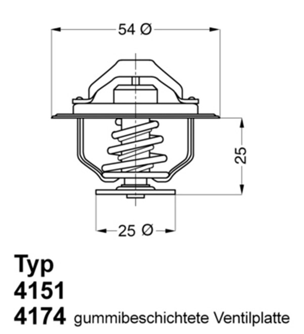 DUCATOTERMOSTAT DUCATO 94-02 - MASTER 98-01 - BOXER 97 JUMPER 99 2.8D-2.8JTD-DTI-HDI WAHLER 4174.79DWAHLERWAHLER 4174.79D