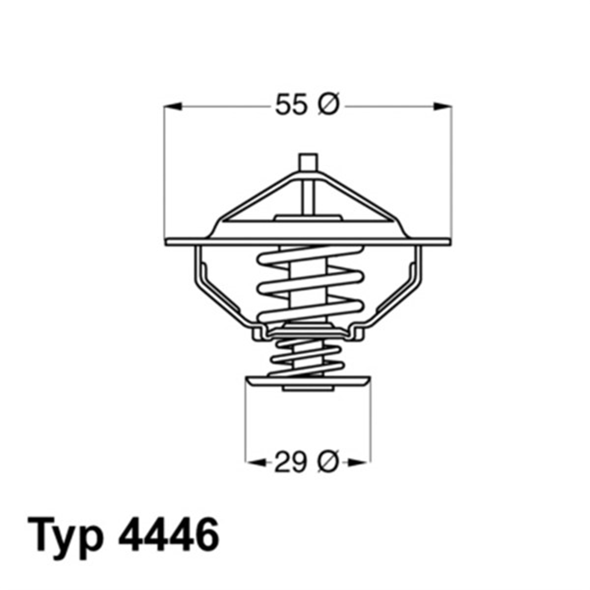 DUCATOTERMOSTAT PARTNER-BERLINGO-DUCATO-SCUDO-P206-P307-P406 1.9D-2.0 HDI 83C WAHLER 4446.83DWAHLERWAHLER 4446.83D