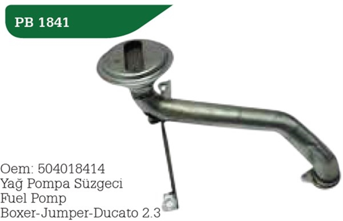 DUCATOYAĞ POMPA SÜZGECİ DUCATO-BOXER-JUMPER 2.3 WPI PB1841WPIWPI PB1841