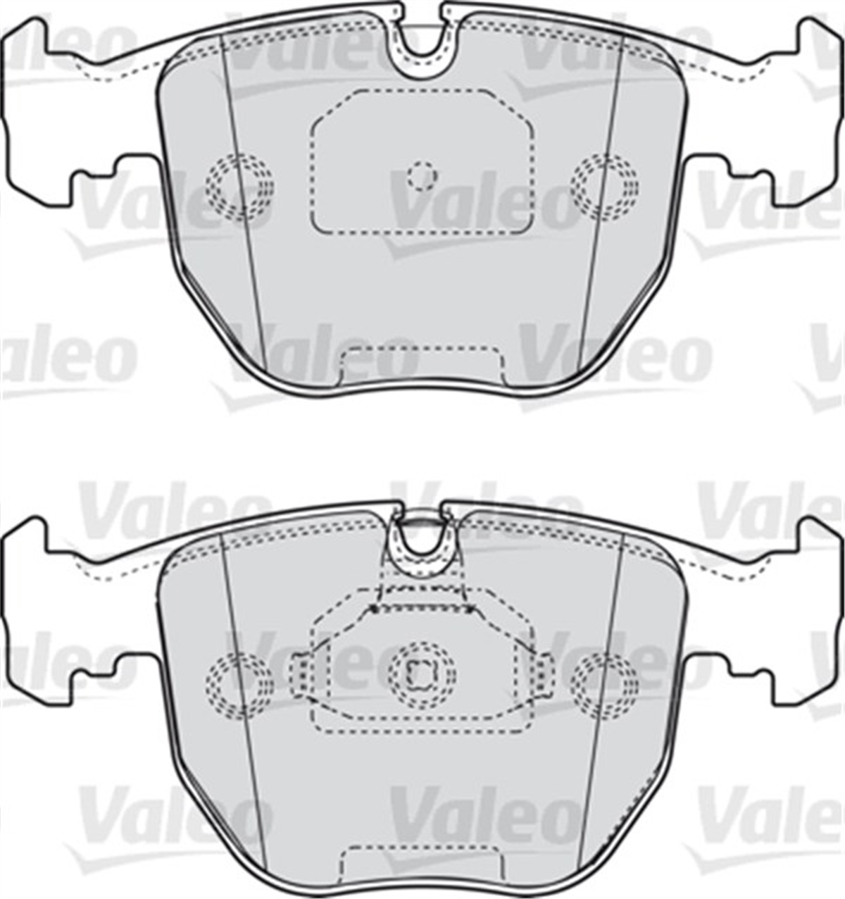 E39ARKA BALATA BMW E39 00-03 E38 96-01 X3 E83 3.0D 06 SDRİVE35D 08 X5 E53 3.0D 3.0İ 4.4İ 00 GDB170 VALEO 598412VALEOVALEO 598412