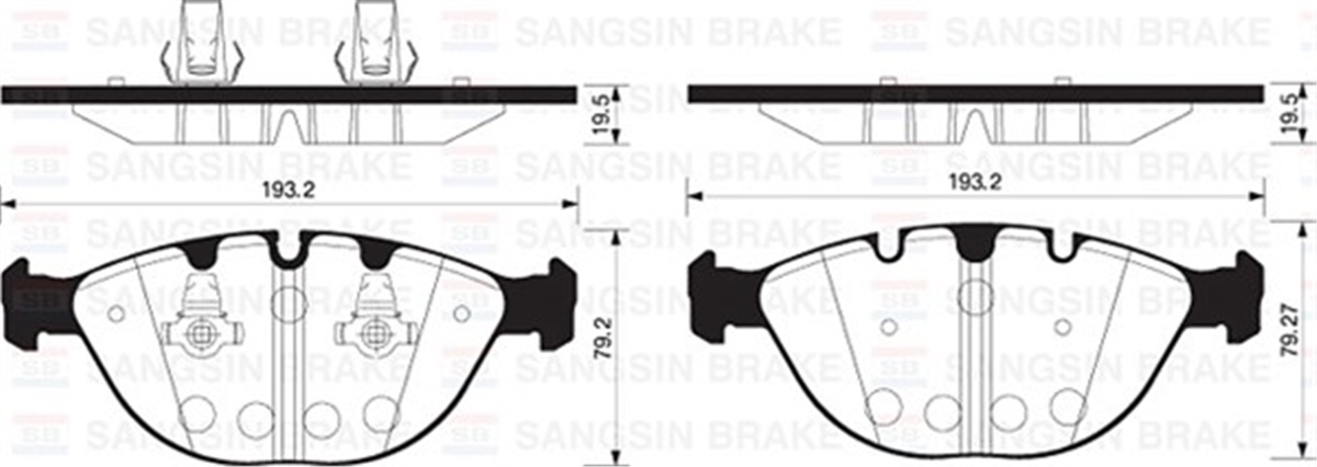 E53ÖN BALATA BMW X5 E53 4.4 00 4.6İS 02 4.8İS 04 GDB1529 SANGSIN SP2170SANGSINSANGSIN SP2170