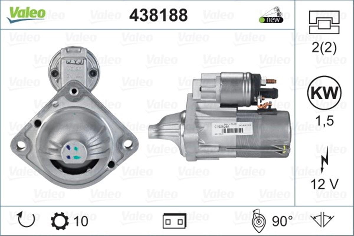 E60MARŞ MOTORU BMW M5 E60E61 M6 E63E64 VALEO 438188VALEOVALEO 438188