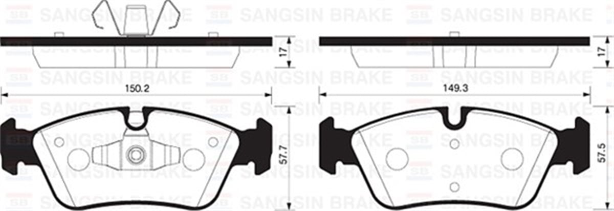 E81ÖN BALATA BMW E81 116İ 118İ-118D 120-120D 06-12 E87 03-12 E90 316İ 318D 06-11 GDB1625 SANGSIN SP2160SANGSINSANGSIN SP2160