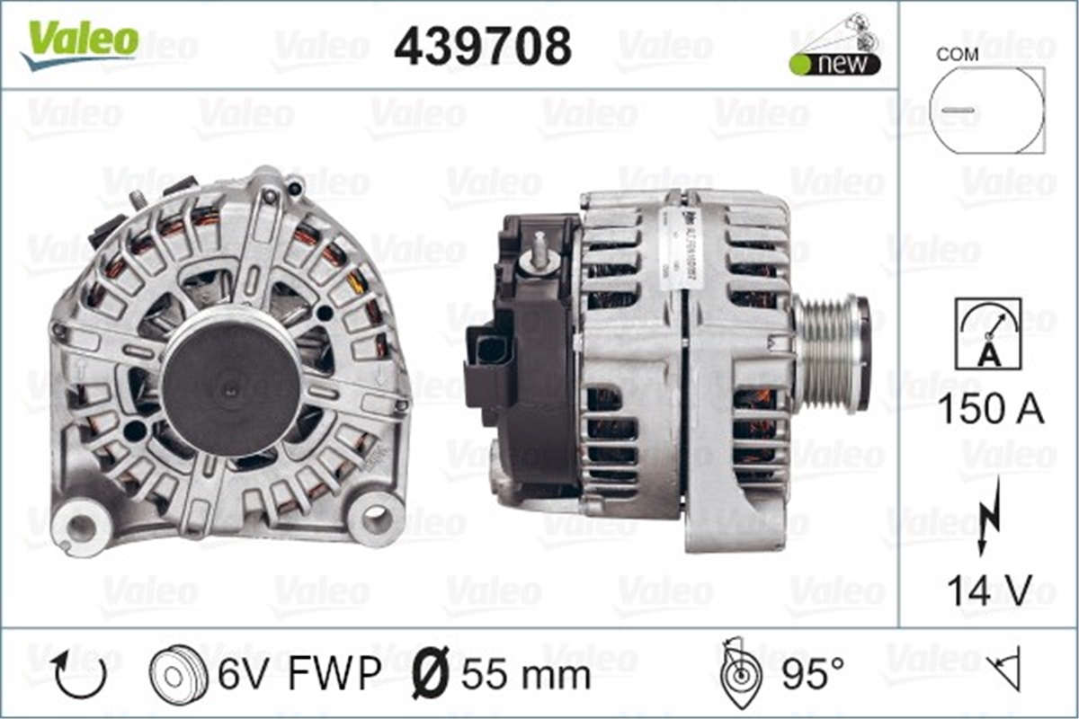 E90ALTERNATÖR BMW 3 E90 D VALEO 439708VALEOVALEO 439708