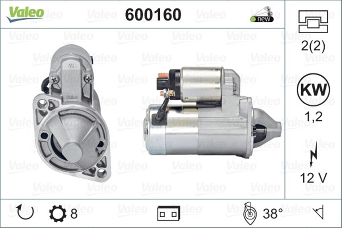 ELANTRAMARŞ MOTORU HYUNDAI COUPE-ELANTRA-İ30-KIA CEED VALEO 600160VALEOVALEO 600160