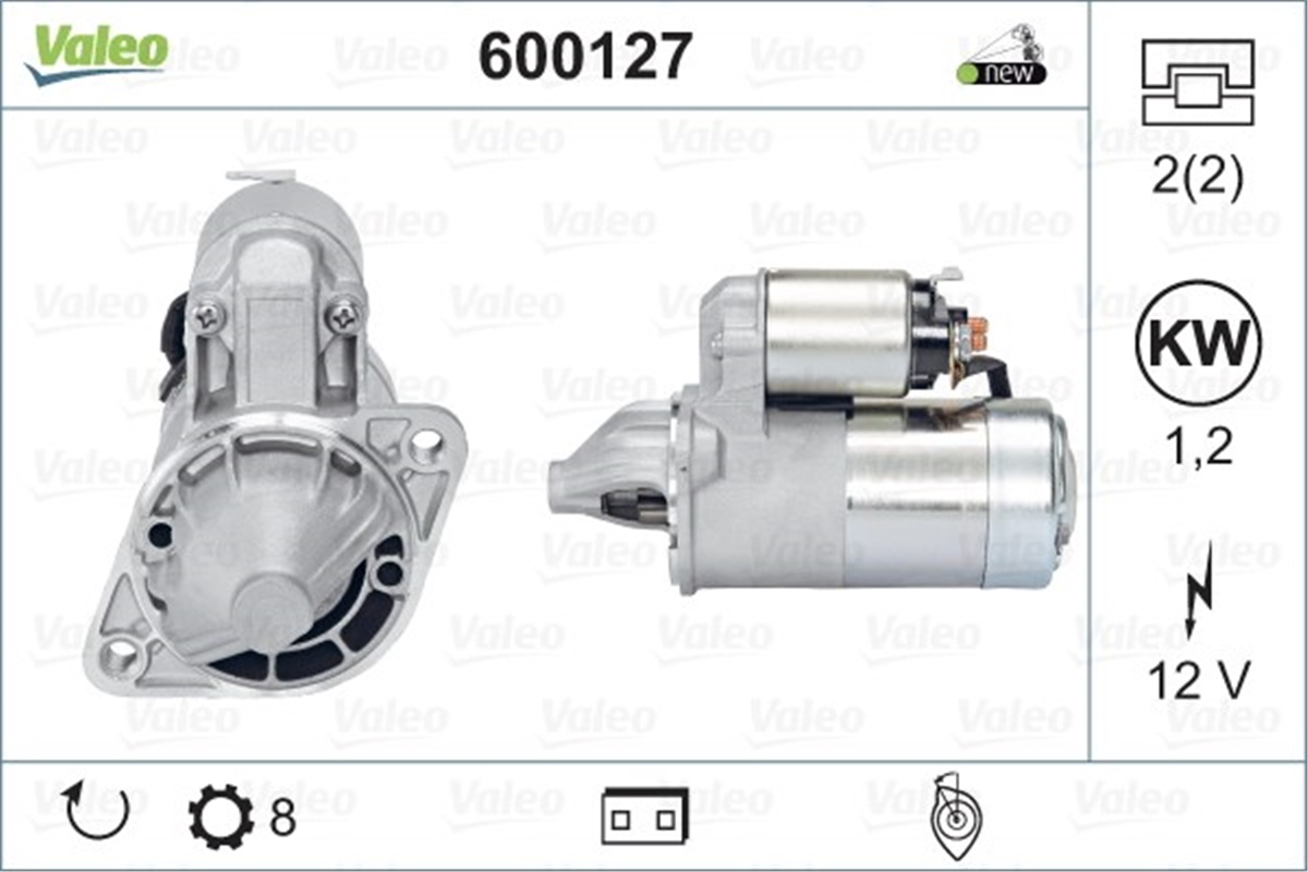 ELANTRAMARŞ MOTORU HYUNDAI ELANTRA-H1-LANTRA-SANTAMO-SONATA VALEO 600127VALEOVALEO 600127