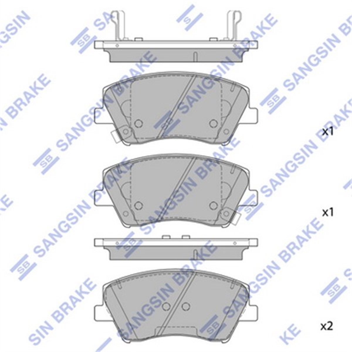 ELANTRAÖN BALATA HYUNDAI ELANTRA 17 SANGSIN SP1905SANGSINSANGSIN SP1905