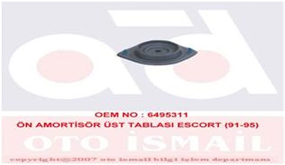 ESCORTÖN AMORTİSÖR ÜST TABLASI ESCORT 91-95 MKS 374MKSMKS 374