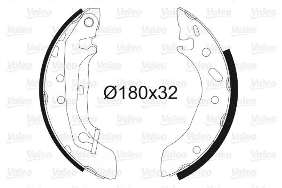 ESCORTPABUÇLU FREN BALATASI FORD ESCORT V-VI -ABS 92-95 . ORİON III VALEO 562085VALEOVALEO 562085