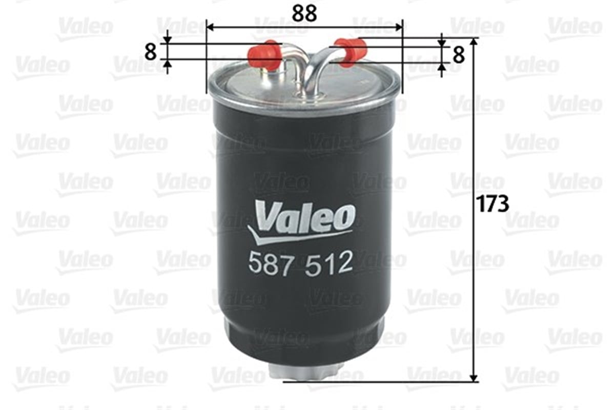 ESCORTYAKIT FİLTRESİ MAZOT FORD FIESTA III 1.8 D-ESCORT-MONDEO-CIVIC-VOLKSWAGEN TRANSPORTER VALEO 587512VALEOVALEO 587512