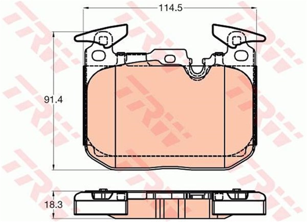 F30ÖN FREN BALATA BMW 3 F30-F80-F31 4 F32-F33-F83-F82 TRW GDB2031TRWTRW GDB2031