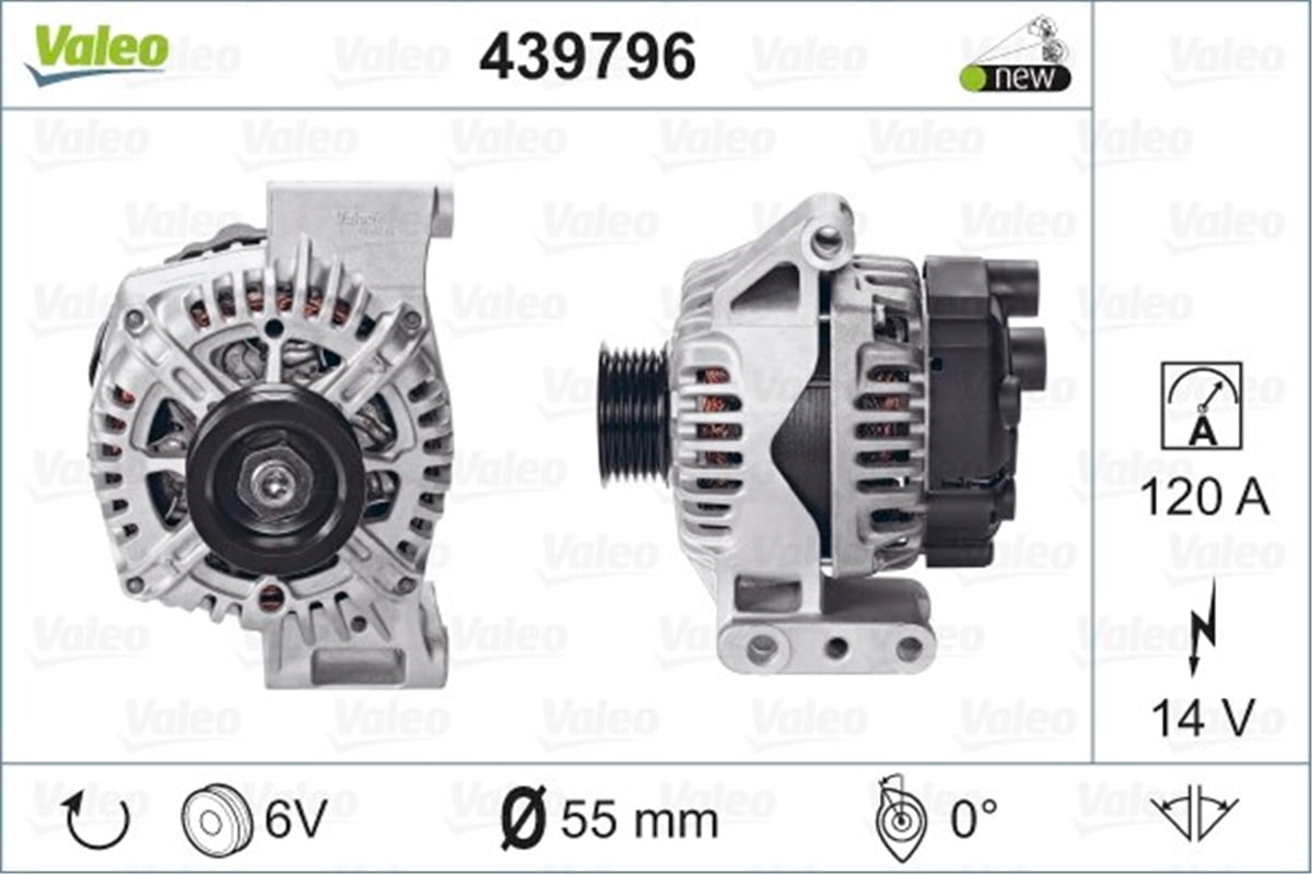 FIATALTERNATÖR FIAT VALEO 439796VALEOVALEO 439796