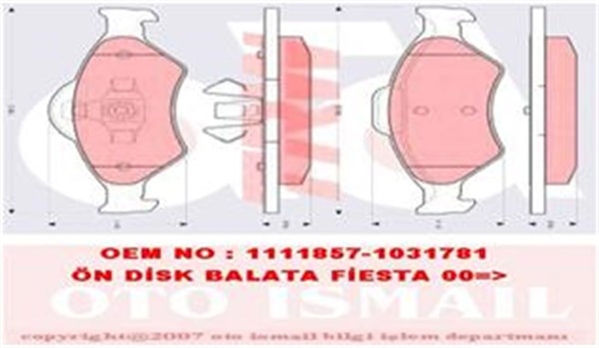 FIESTAÖN BALATA FIESTA 95 02 FORD KA 96 MAZDA 121 96 TRW GDB1418TRWTRW GDB1418