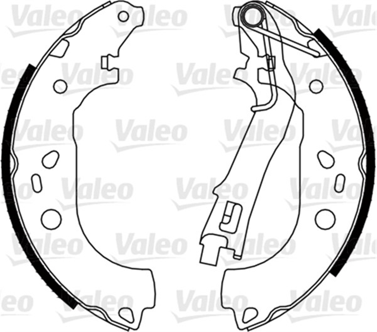 FIORINOARKA PABUÇ BALATA FIORINO 1.3D MULTİJET-1.4 08 BIPPER-NEMO 1.4-1.4HDI 08 VALEO 564085VALEOVALEO 564085