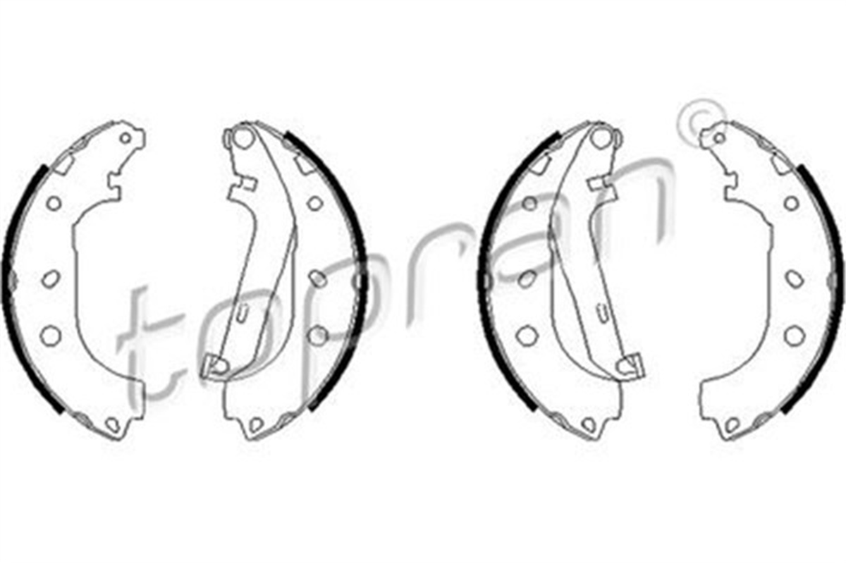 FOCUSARKA PABUÇ BALATA FOCUS II 1.4-1.6-1.6TI-1.6TDCI-1.8-1.8TDCI-2.0-2.0TDCI 04-2012 ABS SİZ 228X42 TOPRAN 302331016TOPRANTOPRAN 302331016