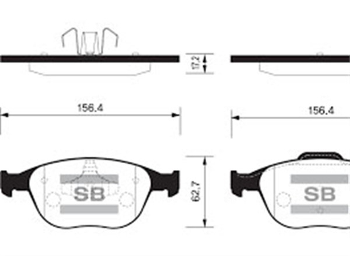 FOCUSÖN BALATA CONNECT 02 FOCUS 2.0 02-04 MAZDA 3 VE 5 SERİSİ X SANGSIN SP1623SANGSINSANGSIN SP1623