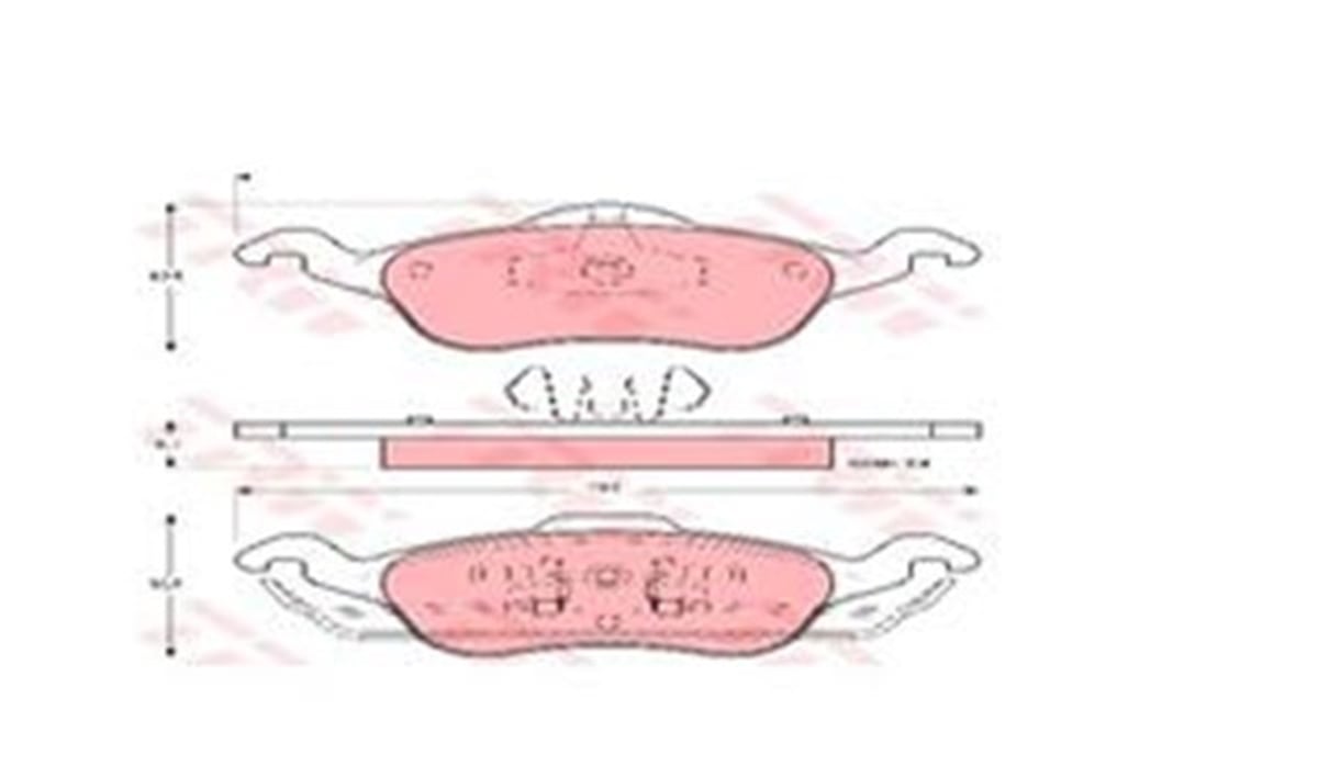 FOCUSÖN BALATA FOCUS 1.4 1.6 1.8 2.0 10.98-11.04 TRW GDB1358TRWTRW GDB1358