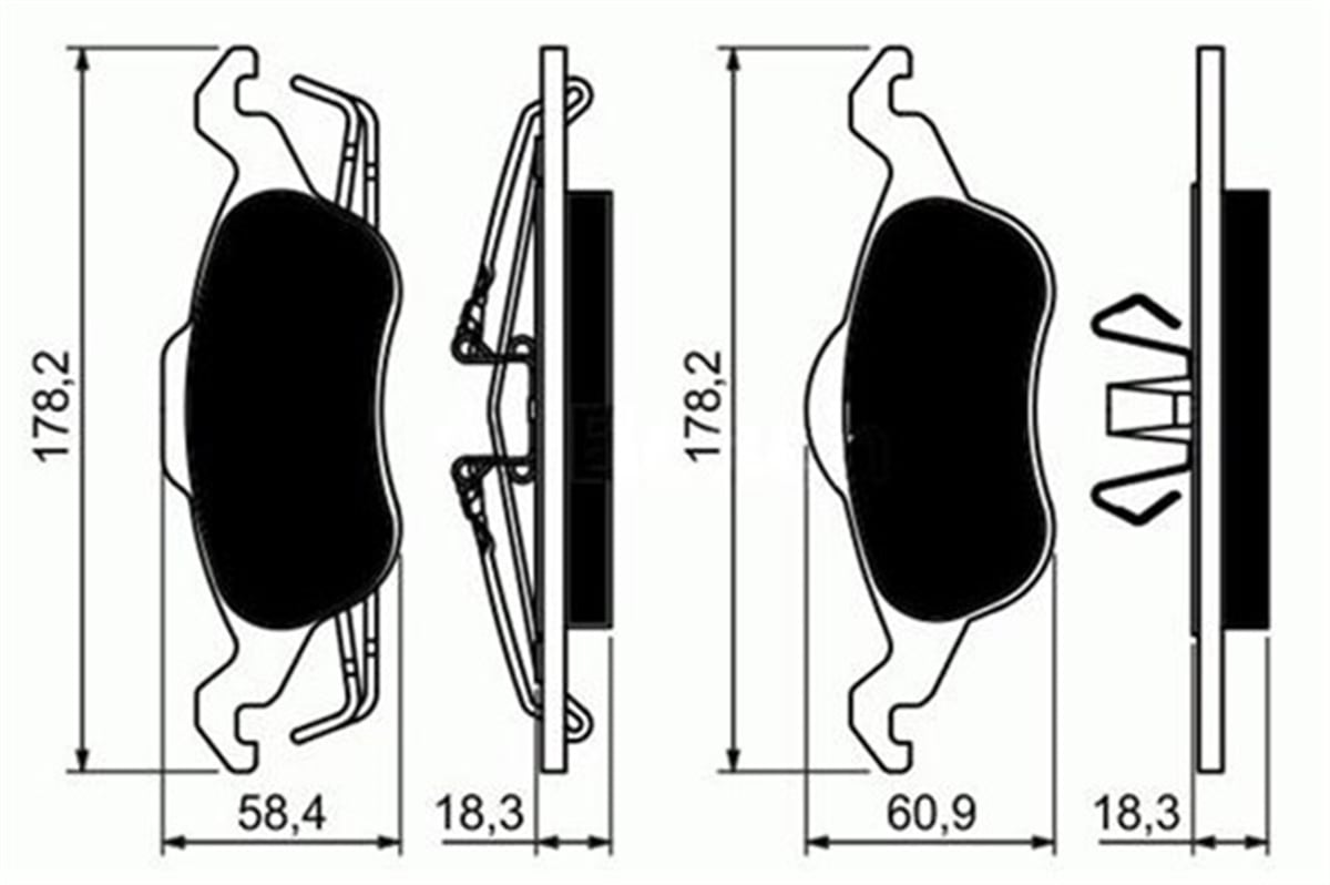 FOCUSÖN BALATA FOCUS 1.4 1.6 1.8 2.0 10.98-11.04 MARELLI 323700003800MARELLIMARELLI 323700003800