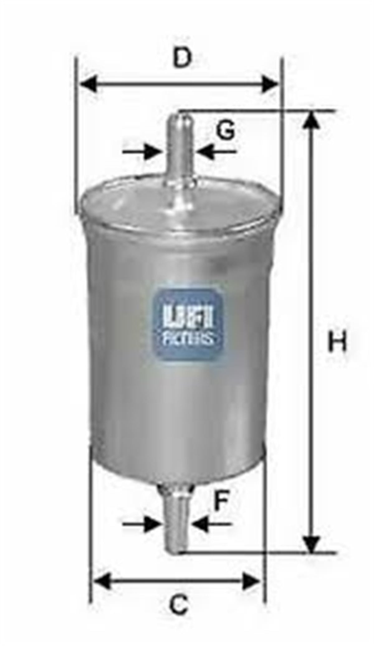 FOCUSYAKIT FİLTRESİ FOCUS 1.4 16V-1.6 16V-1.8 16V-2.0 16V 75-131 PS 98-04 - CONNECT 1.8 16V 02 85 PS UFI 3176900UFIUFI 3176900