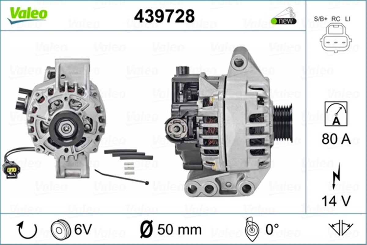 FORDALTERNATÖR FORD VALEO 439728VALEOVALEO 439728
