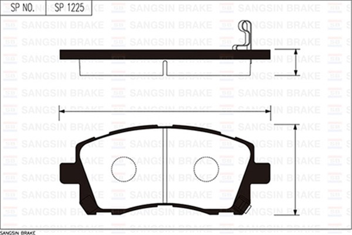 FORESTERÖN BALATA SUBARU FORESTER 2.0-2.0T 97-02 -LEGACY II 2.5I 4WD 96-99 GDB3217 SANGSIN SP1225SANGSINSANGSIN SP1225