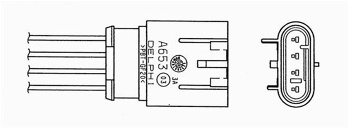 GIULIETTAOKSİJEN SENSÖRÜ OZA629-EA2 LINEA-BRAVO-PUNTO EVO 1.4-G.PUNTO-500-500L 1.2-ALFA ROMEO GIULIETTA-JMITO NGK 95607NGKNGK 95607