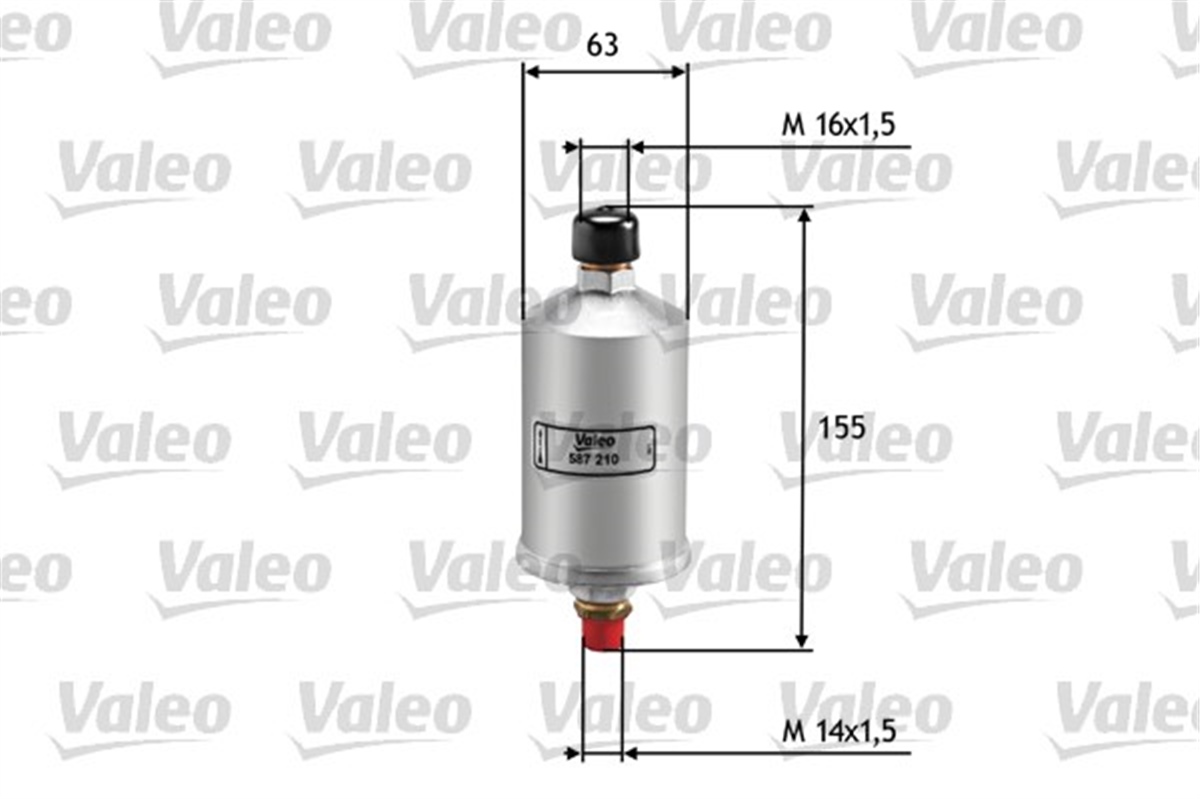 GOLFYAKIT FİLTRESİ BENZİN VOLKSWAGEN GOLF I 1.8 GTI VALEO 587210VALEOVALEO 587210