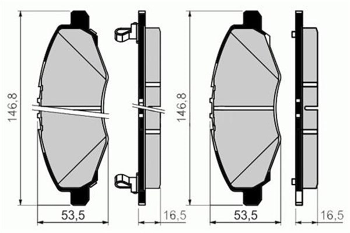 HILUXÖN BALATA HILUX PICKUP 2.5D-4D 11-2001 -HILUX PICKUP 2.5 12-2007 MARELLI 323700016000MARELLIMARELLI 323700016000