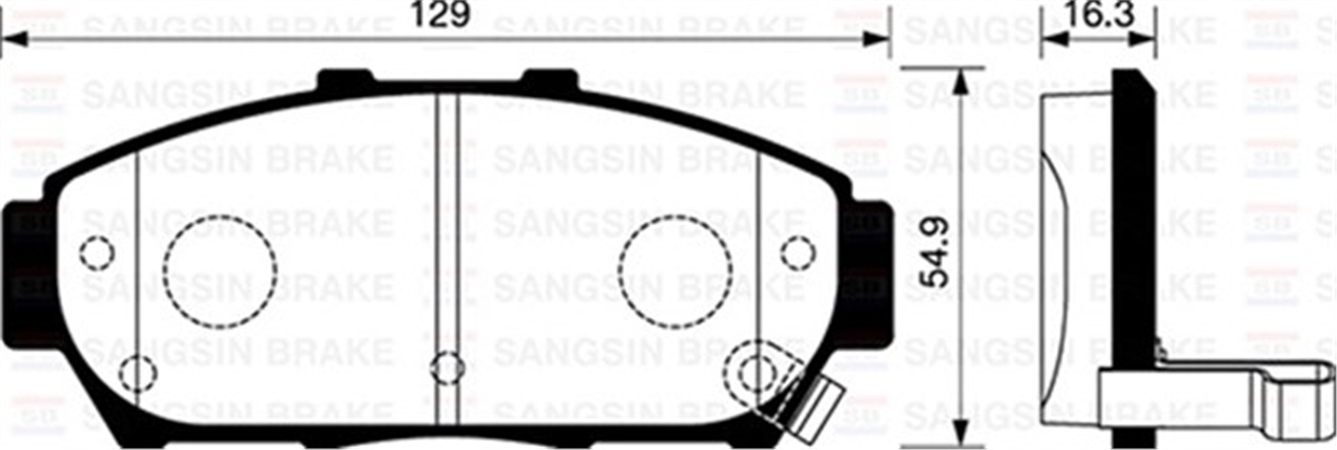 HONDAÖN BALATA DİSK HONDA INTEGRA TYPE-R 97-01 SANGSIN SP1266SANGSINSANGSIN SP1266