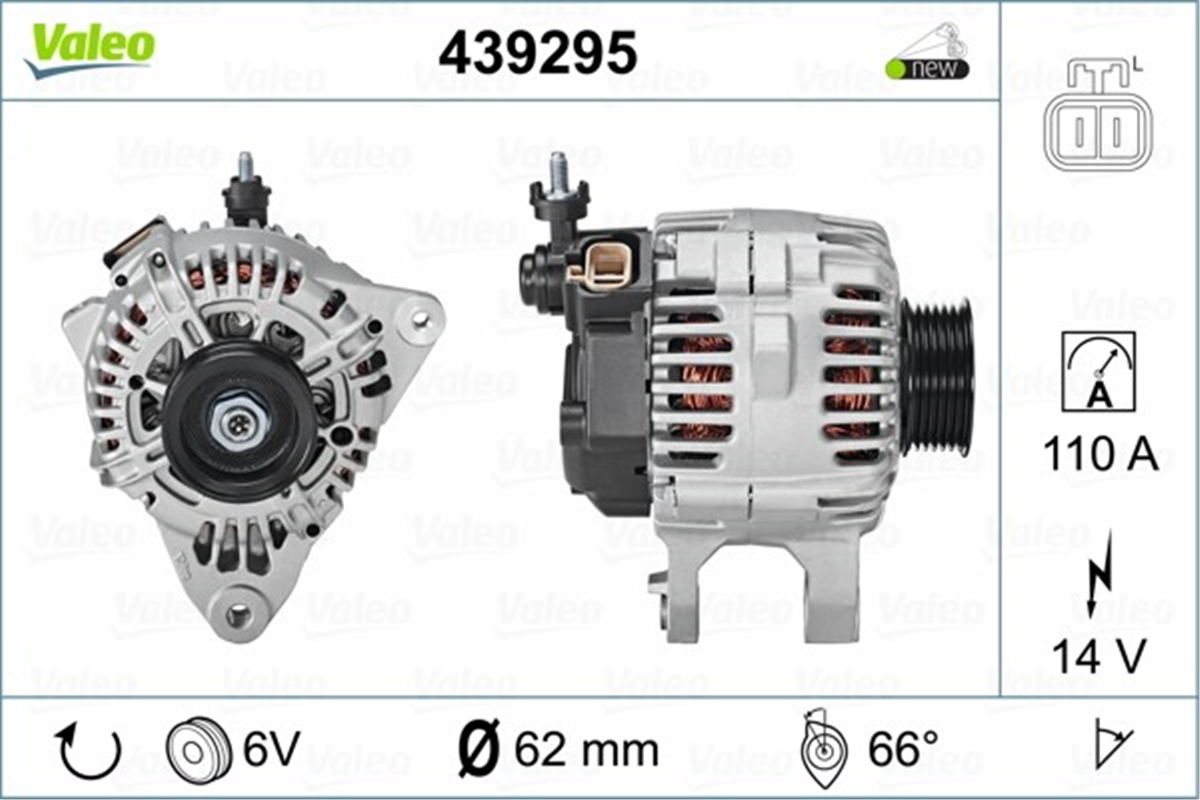 HYUNDAIALTERNATÖR HYUNDAI VALEO 439295VALEOVALEO 439295