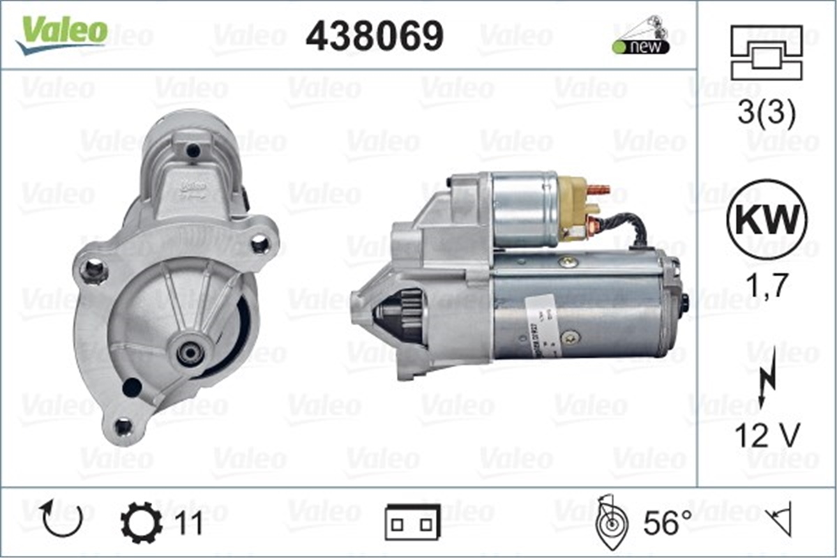 HYUNDAIMARŞ MOTORU HYUNDAI VALEO 438069VALEOVALEO 438069