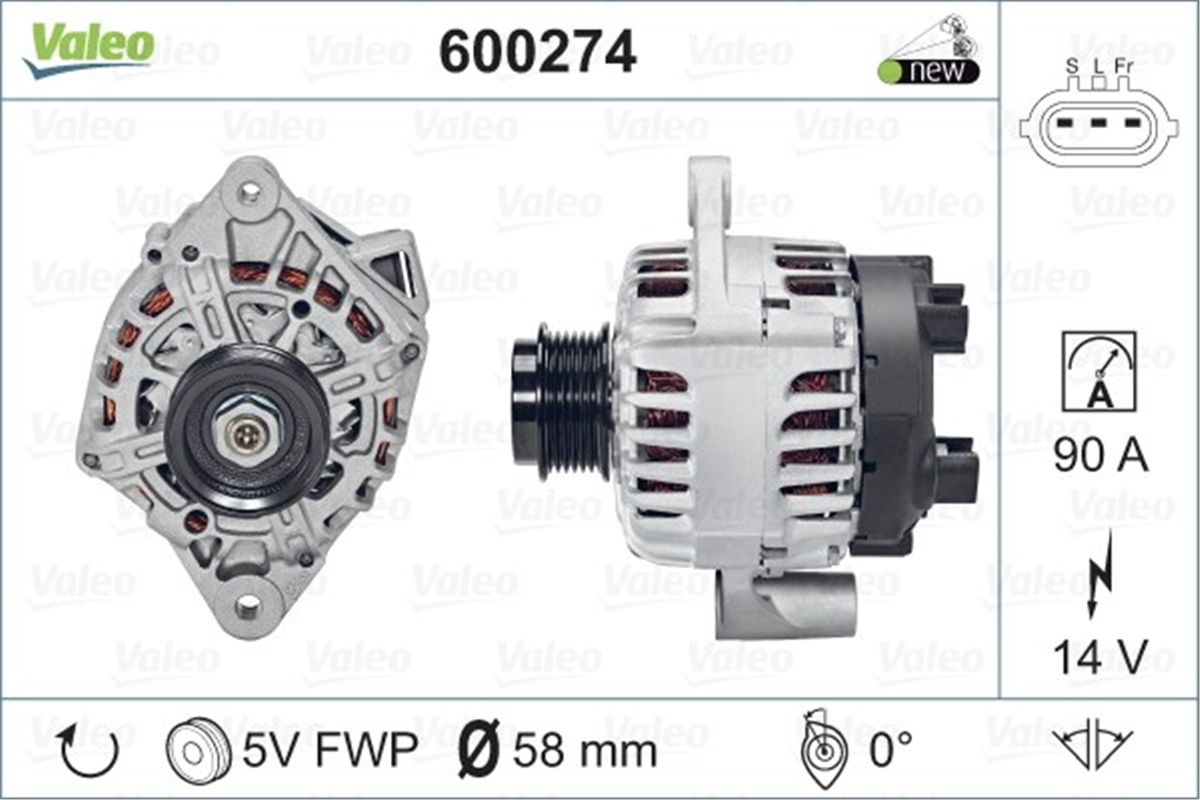 İ10ALTERNATÖR KIA RIO-HYUNDAI İ10 BA-IA VALEO 600274VALEOVALEO 600274
