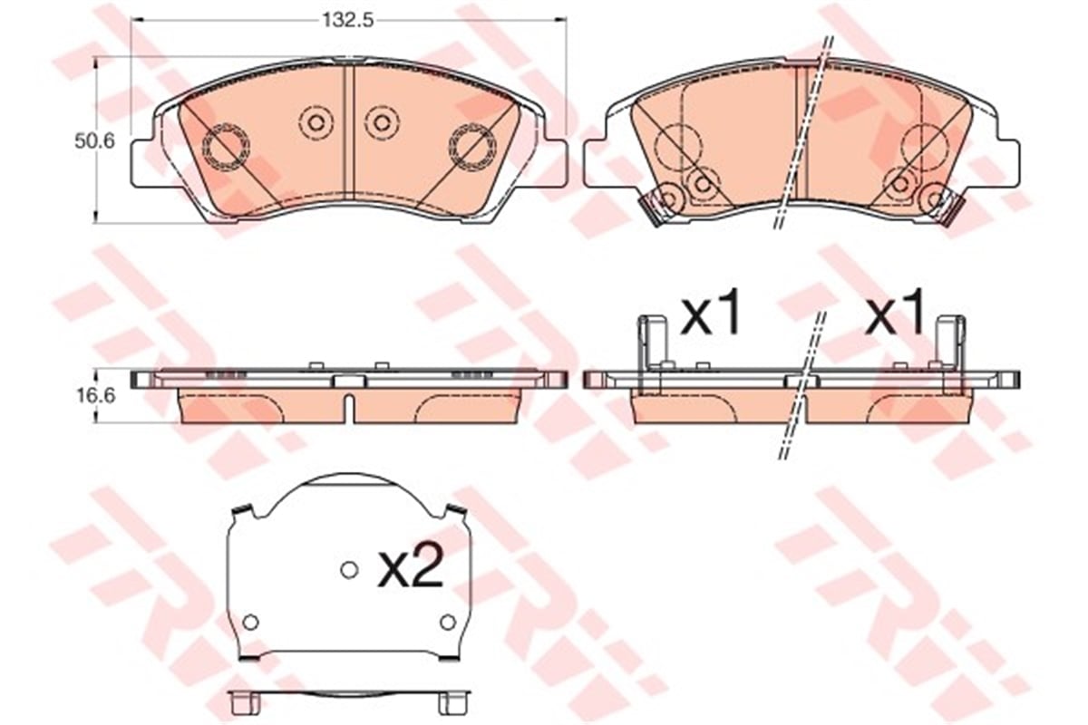 İ10ÖN BALATA HYUNDAI İ10 1.0-1.2 13 TRW GDB3618TRWTRW GDB3618