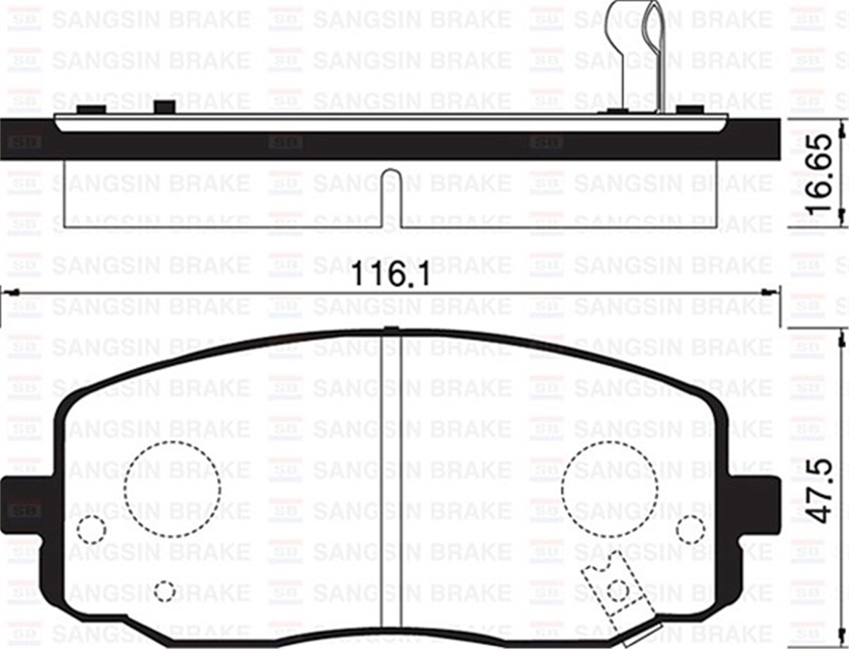 İ10ÖN BALATA HYUNDAI İ10-1.1-1.2-KIA PICANTO 1.0-1-1 08 GDB3369-GDB3510 SANGSIN SP1172SANGSINSANGSIN SP1172