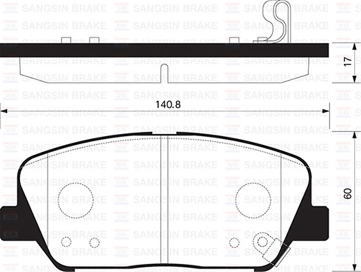 İ30ÖN BALATA HYUNDAI İ30 11 İ30 CW 12 İ30 COUPE 13 KIA CEED 1.4-1.6-1.6 GDİ-1.4 CRDİ-1.6 CRDİ SANGSIN SP1403SANGSINSANGSIN SP1403