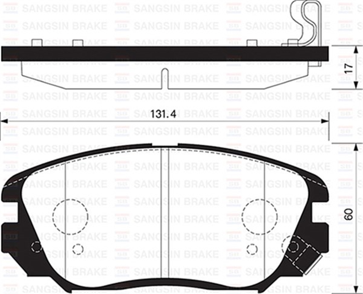 INSIGNIAÖN BALATA INSIGNIA 1.6-1.6T-1.8 08 SAAB 9.5 10 CAMARO 3.6 11 MALIBU 2.0D 2.4 12 GDB1782 SANGSIN SP1402SANGSINSANGSIN SP1402