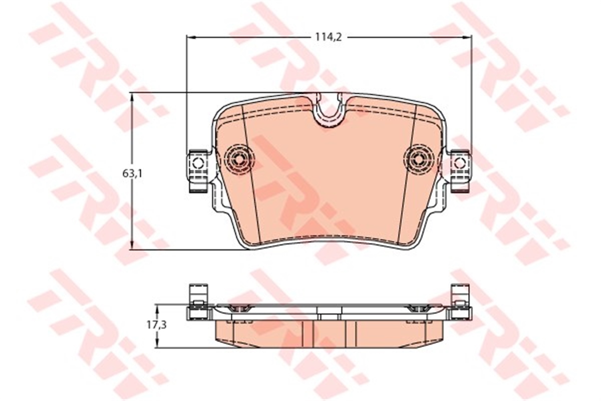 JAGUARARKA BALATA JAGUAR FTYPE 3.0-3.0S-5.0S 13 TRW GDB2095TRWTRW GDB2095