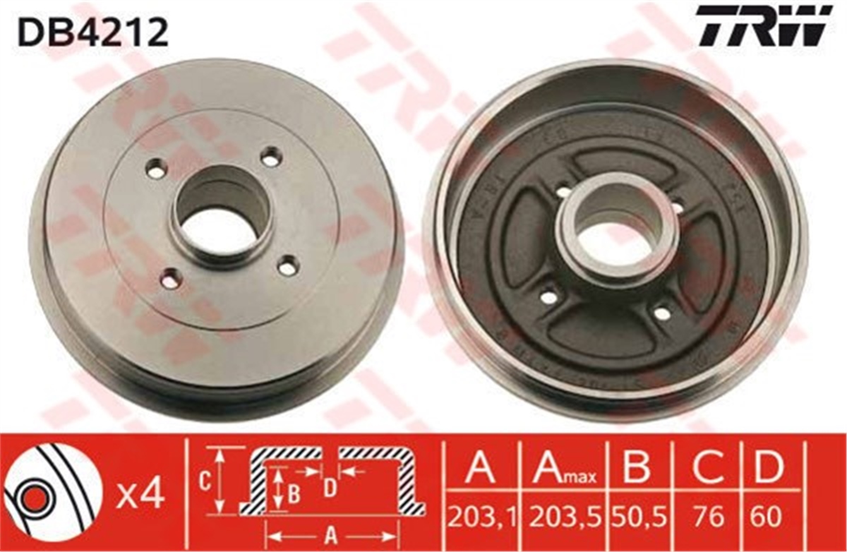 KANGOOARKA KAMPANA KANGOO 98 TRW DB4212TRWTRW DB4212