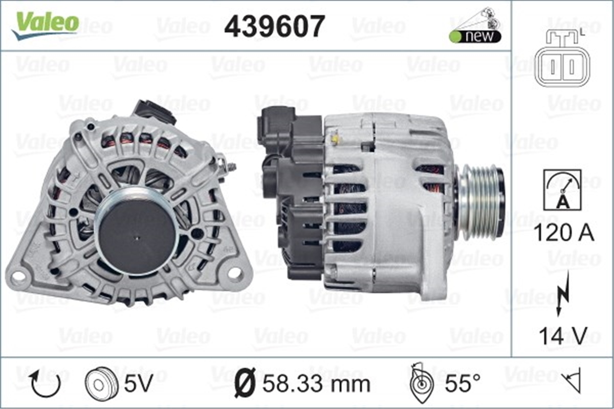 KIAALTERNATÖR KIA VALEO 439607VALEOVALEO 439607
