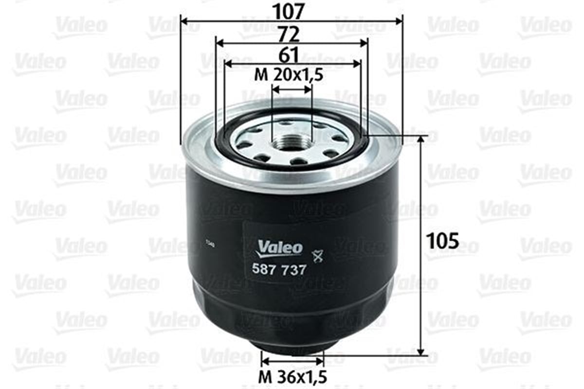 L200YAKIT FİLTRESİ MAZOT MITSUBISHI L200 06 VALEO 587737VALEOVALEO 587737