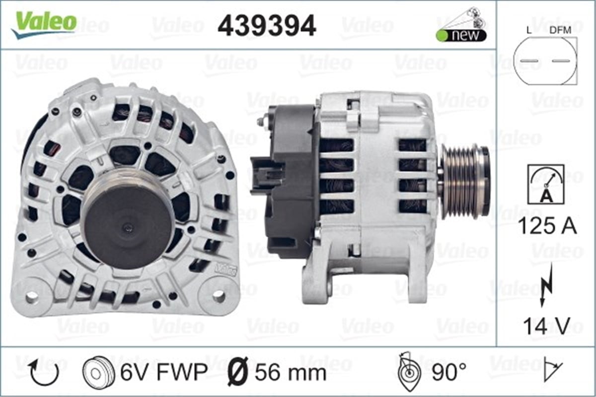 LAGUNAALTERNATÖR RENAULT LAGUNA II VALEO 439394VALEOVALEO 439394
