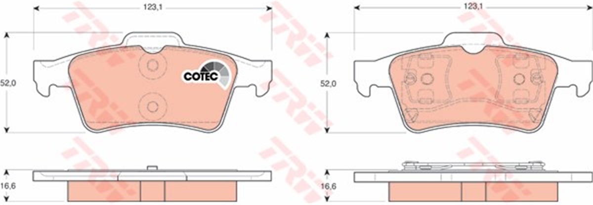 LAGUNAFREN BALATASI ARKA ARKADAN YAYLI 440602154R RENAULT LAGUNA/CONNET 01- BM TRW TRW GDB1469TRWTRW GDB1469