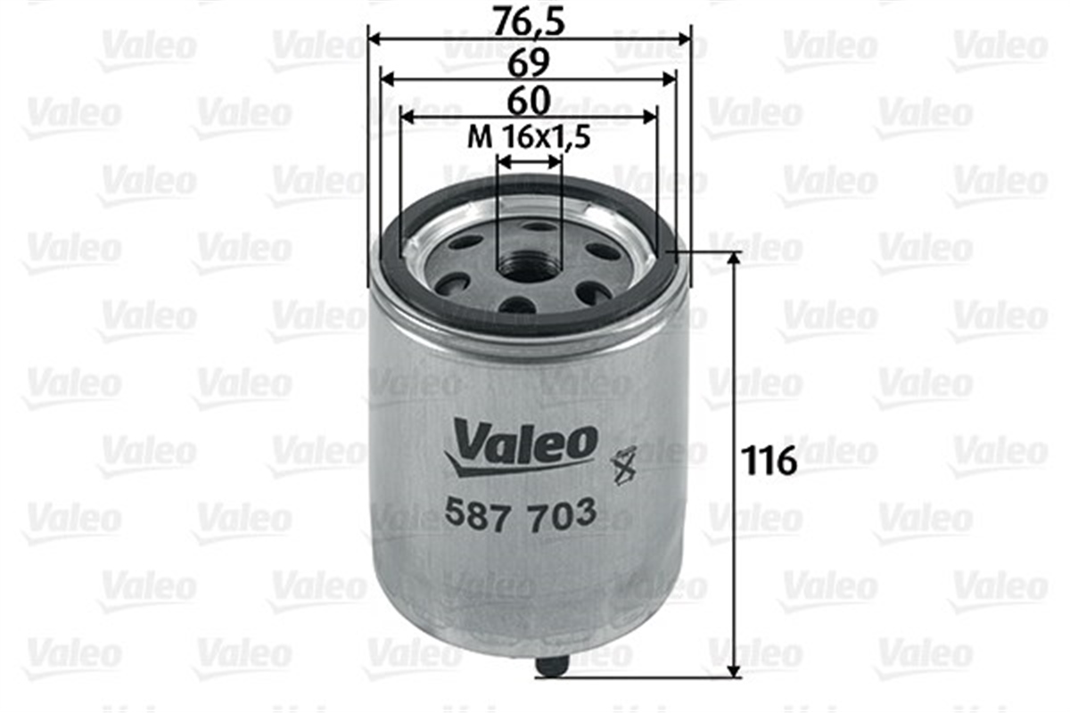 LAGUNAYAKIT FİLTRESİ MAZOT RENAULT ESPACE III 2.2 TD 12V-LAGUNA-MASTER VALEO 587703VALEOVALEO 587703